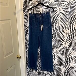 Just Black Indigo Wide Leg Jeans